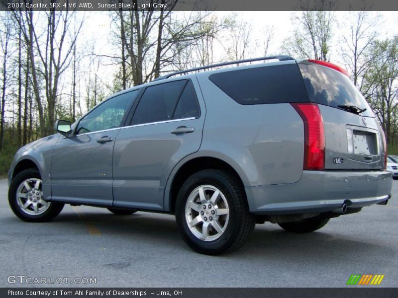 Sunset Blue / Light Gray 2007 Cadillac SRX 4 V6 AWD