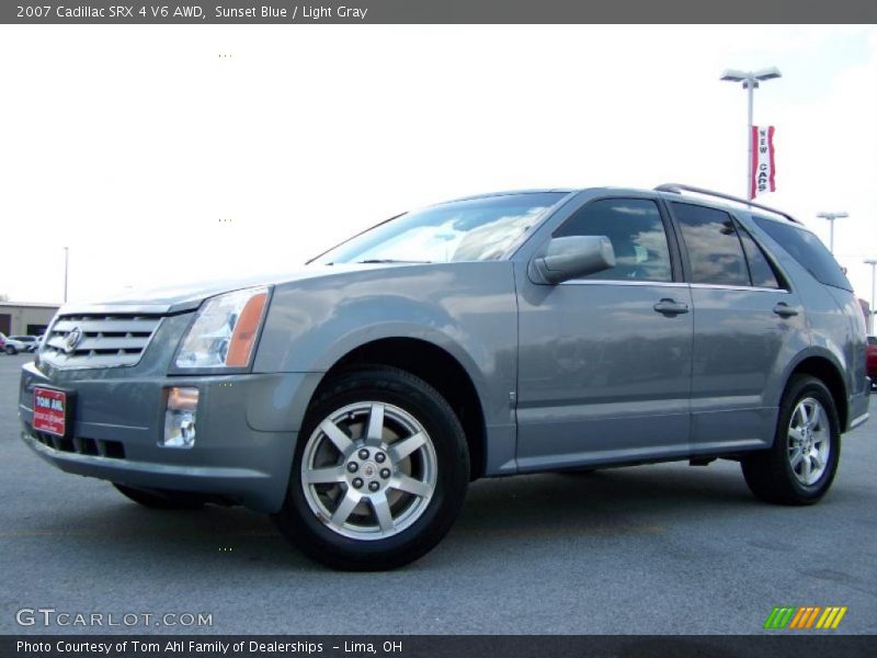Sunset Blue / Light Gray 2007 Cadillac SRX 4 V6 AWD