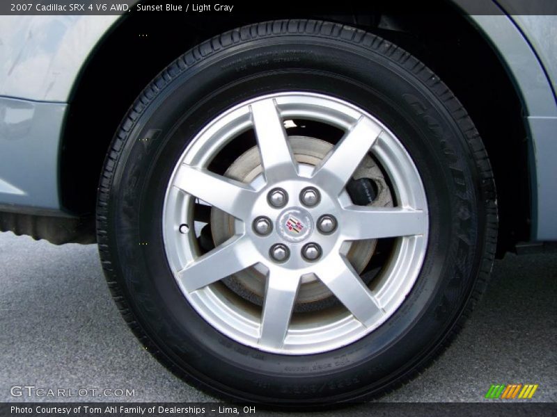 Sunset Blue / Light Gray 2007 Cadillac SRX 4 V6 AWD