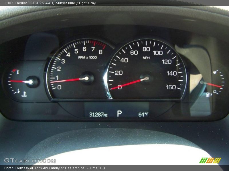Sunset Blue / Light Gray 2007 Cadillac SRX 4 V6 AWD