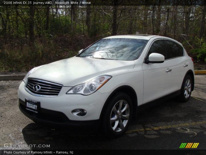 Moonlight White / Wheat 2008 Infiniti EX 35 Journey AWD