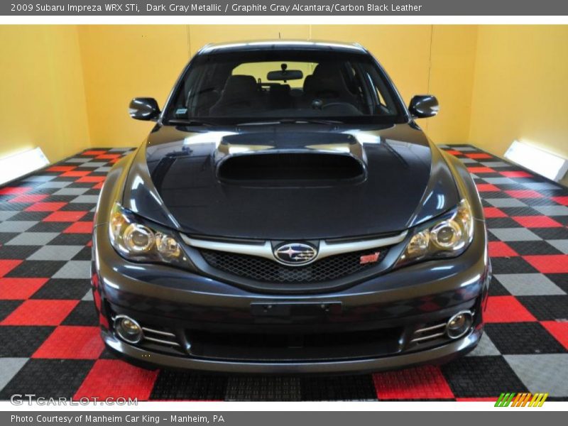 Dark Gray Metallic / Graphite Gray Alcantara/Carbon Black Leather 2009 Subaru Impreza WRX STi