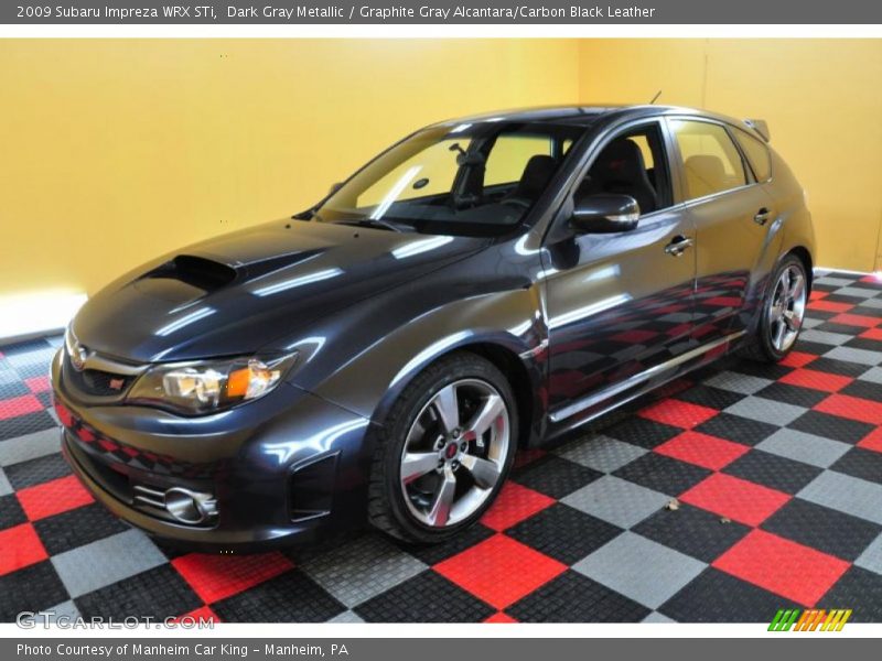 Dark Gray Metallic / Graphite Gray Alcantara/Carbon Black Leather 2009 Subaru Impreza WRX STi