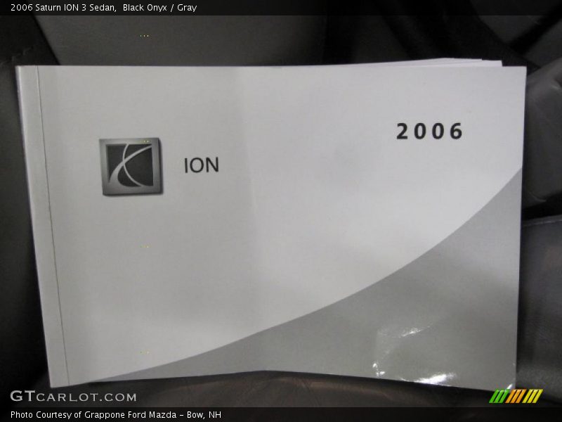 Black Onyx / Gray 2006 Saturn ION 3 Sedan