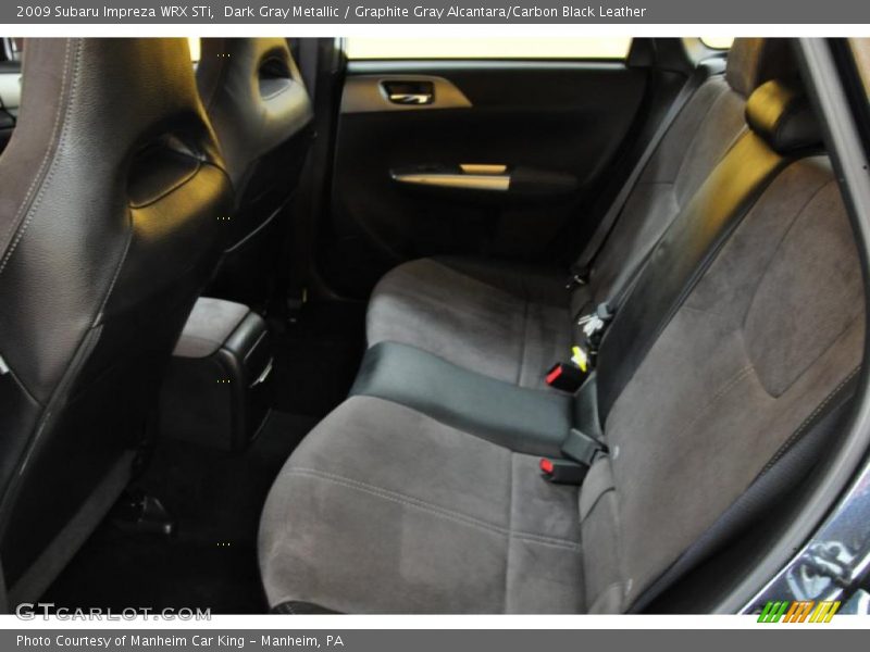Dark Gray Metallic / Graphite Gray Alcantara/Carbon Black Leather 2009 Subaru Impreza WRX STi