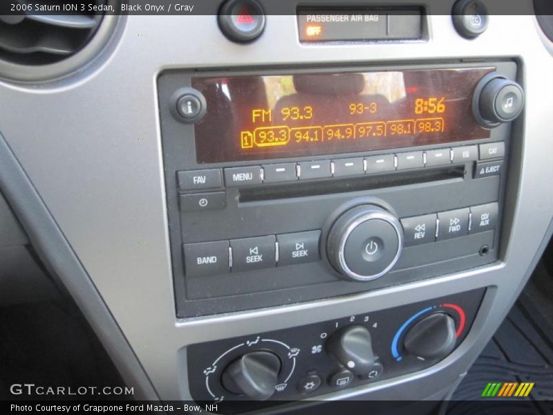 Black Onyx / Gray 2006 Saturn ION 3 Sedan