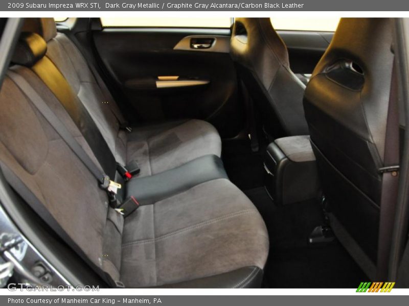 Dark Gray Metallic / Graphite Gray Alcantara/Carbon Black Leather 2009 Subaru Impreza WRX STi