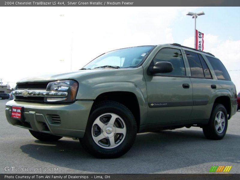 Silver Green Metallic / Medium Pewter 2004 Chevrolet TrailBlazer LS 4x4