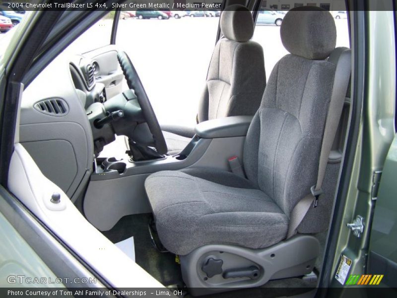 Silver Green Metallic / Medium Pewter 2004 Chevrolet TrailBlazer LS 4x4