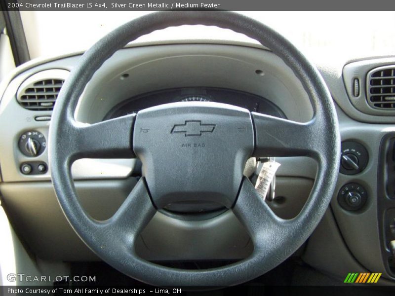 Silver Green Metallic / Medium Pewter 2004 Chevrolet TrailBlazer LS 4x4