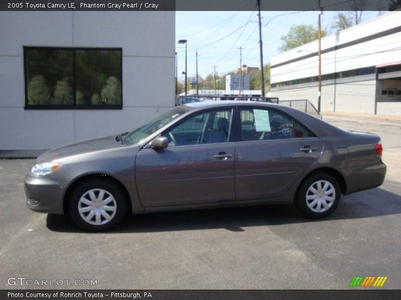 Phantom Gray Pearl / Gray 2005 Toyota Camry LE