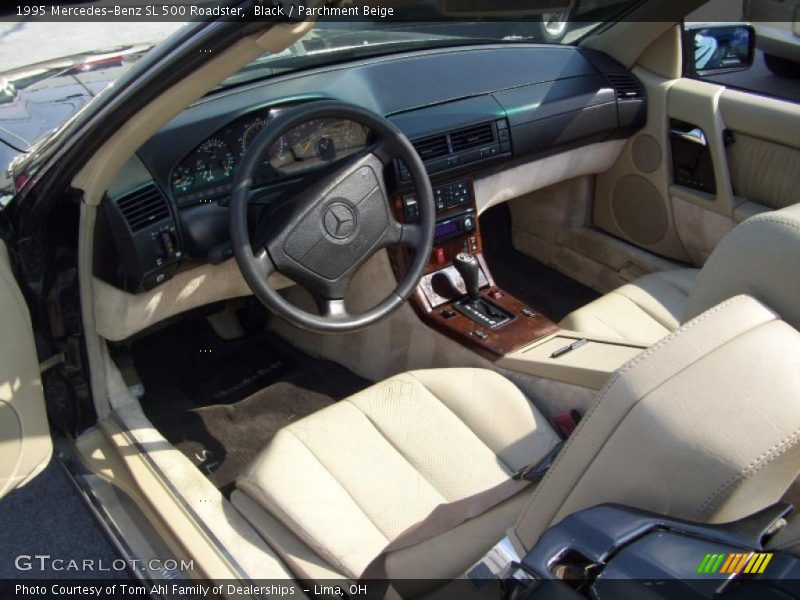 Black / Parchment Beige 1995 Mercedes-Benz SL 500 Roadster