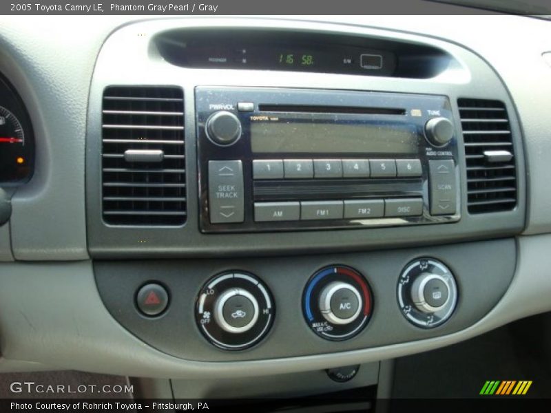 Phantom Gray Pearl / Gray 2005 Toyota Camry LE