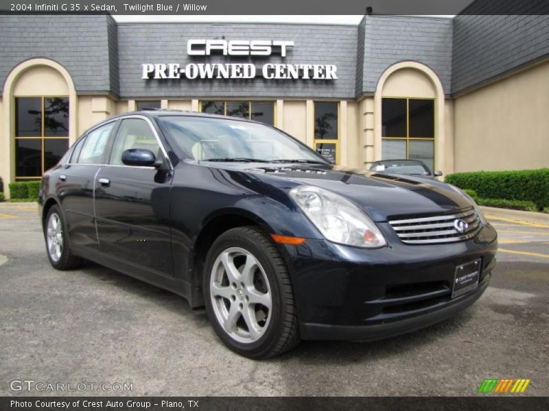 Twilight Blue / Willow 2004 Infiniti G 35 x Sedan