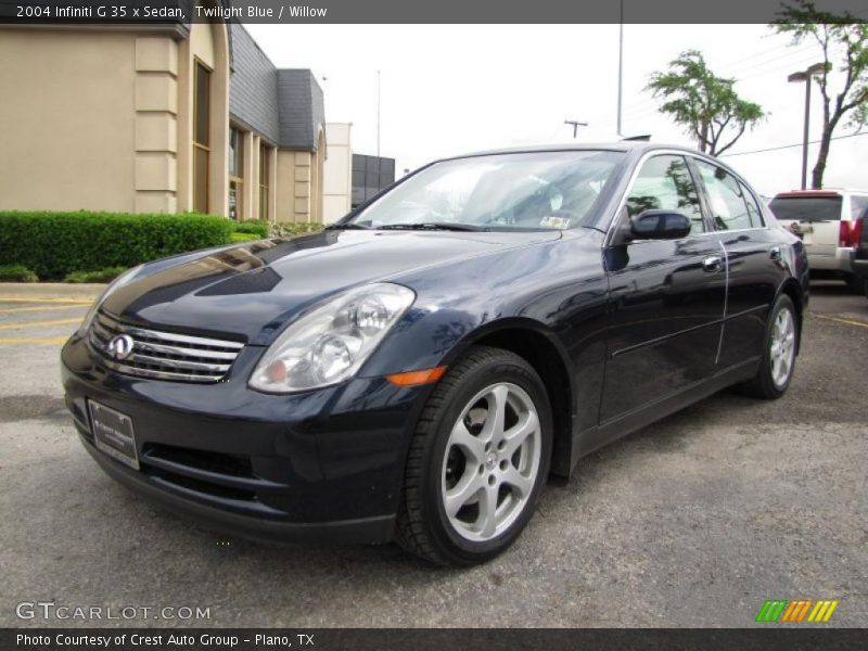 Twilight Blue / Willow 2004 Infiniti G 35 x Sedan