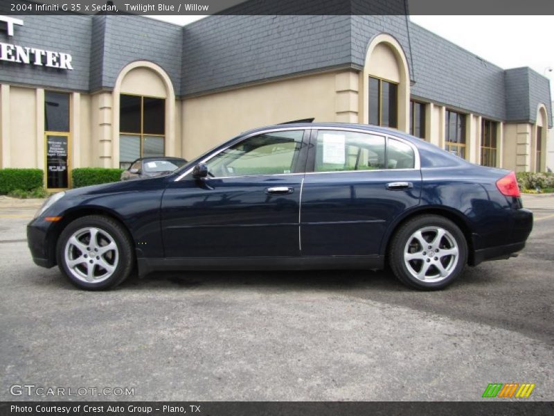 Twilight Blue / Willow 2004 Infiniti G 35 x Sedan