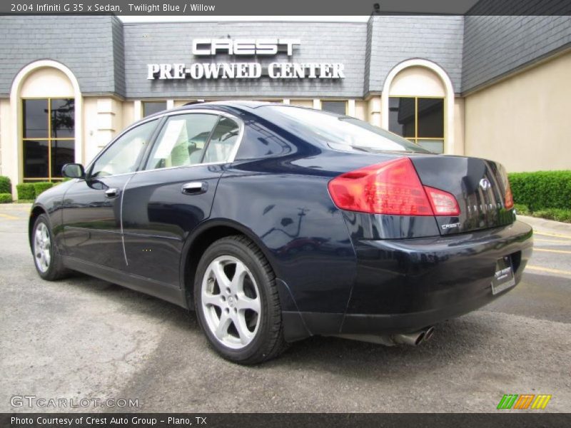Twilight Blue / Willow 2004 Infiniti G 35 x Sedan