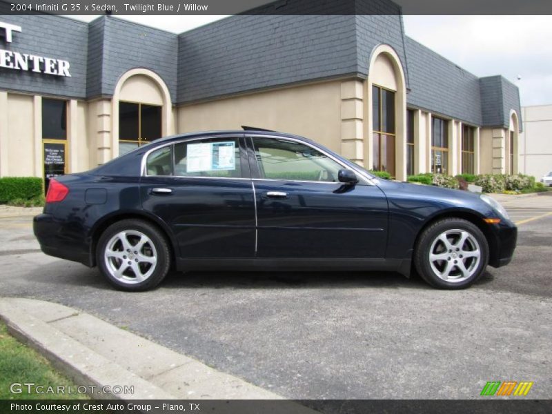 Twilight Blue / Willow 2004 Infiniti G 35 x Sedan