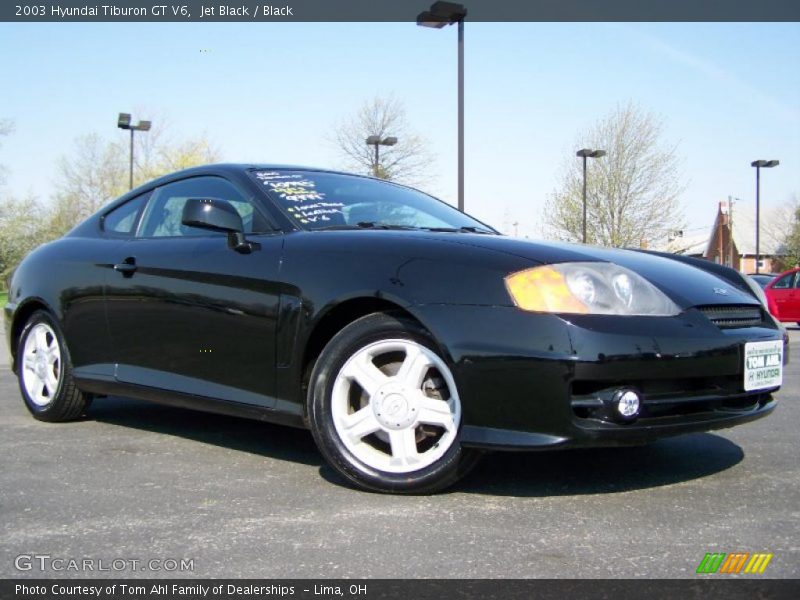 Jet Black / Black 2003 Hyundai Tiburon GT V6