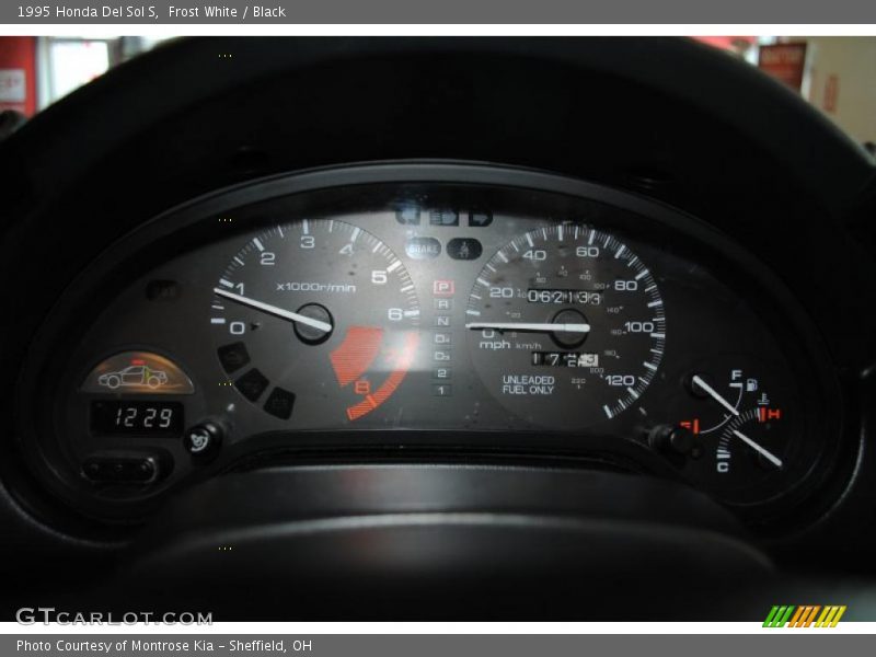 Frost White / Black 1995 Honda Del Sol S