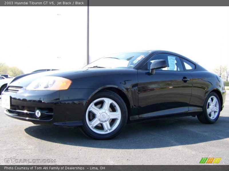 Jet Black / Black 2003 Hyundai Tiburon GT V6