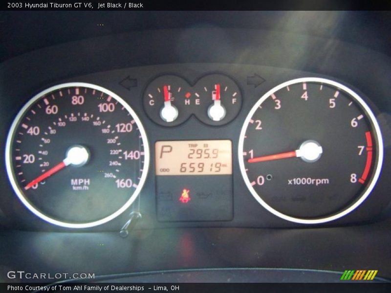 Jet Black / Black 2003 Hyundai Tiburon GT V6