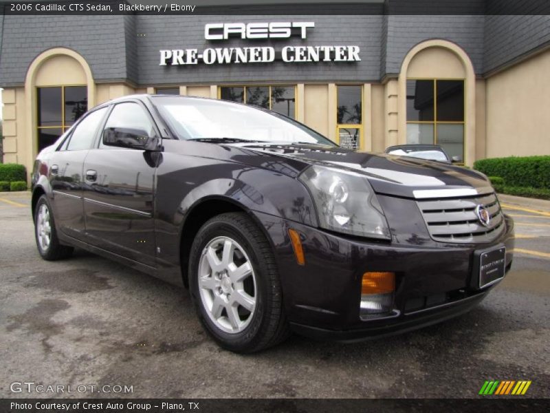Blackberry / Ebony 2006 Cadillac CTS Sedan