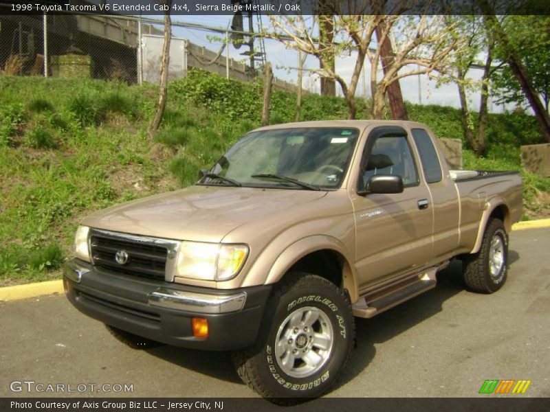 Sierra Beige Metallic / Oak 1998 Toyota Tacoma V6 Extended Cab 4x4