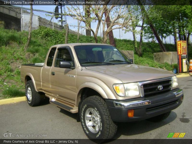 Sierra Beige Metallic / Oak 1998 Toyota Tacoma V6 Extended Cab 4x4