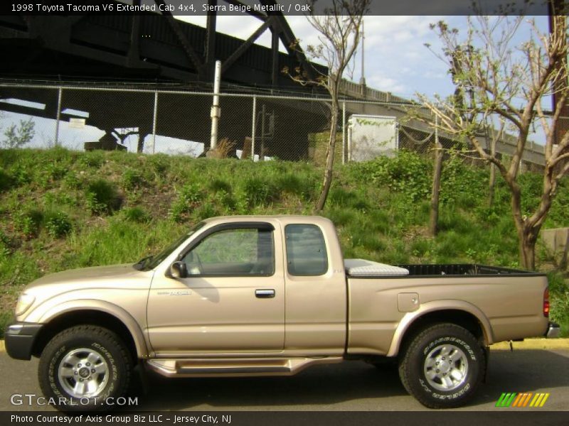 Sierra Beige Metallic / Oak 1998 Toyota Tacoma V6 Extended Cab 4x4