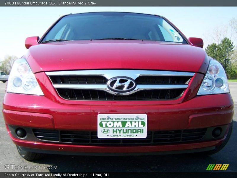 Cranberry Red / Gray 2008 Hyundai Entourage GLS