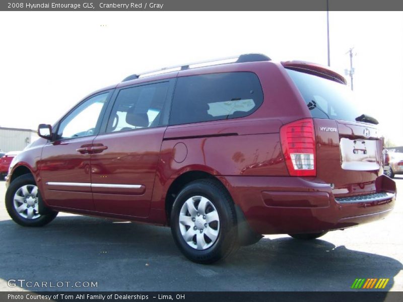 Cranberry Red / Gray 2008 Hyundai Entourage GLS