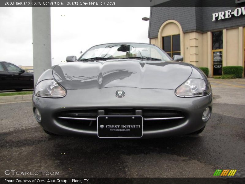 Quartz Grey Metallic / Dove 2003 Jaguar XK XK8 Convertible