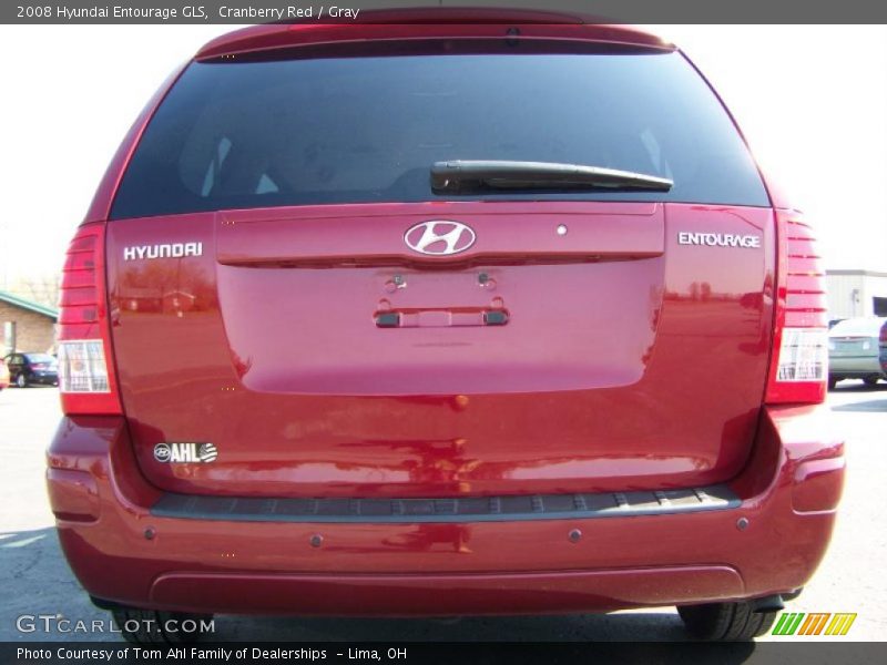Cranberry Red / Gray 2008 Hyundai Entourage GLS