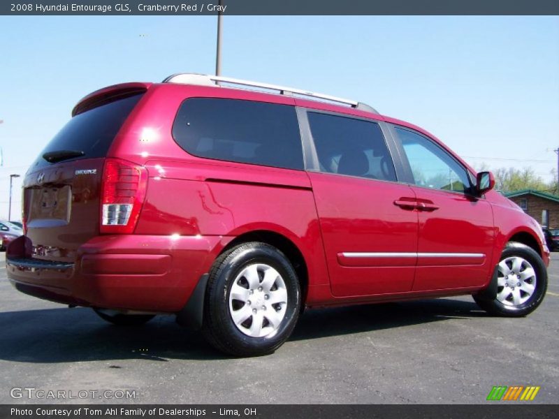Cranberry Red / Gray 2008 Hyundai Entourage GLS
