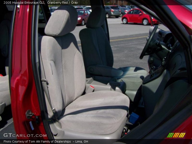 Cranberry Red / Gray 2008 Hyundai Entourage GLS