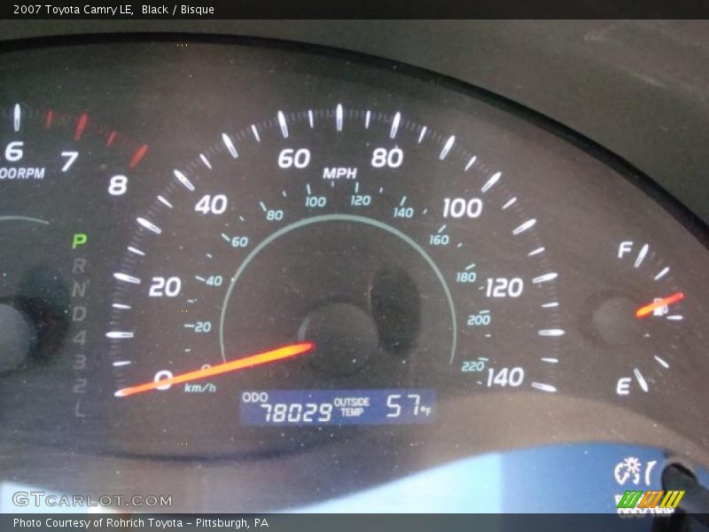 Black / Bisque 2007 Toyota Camry LE