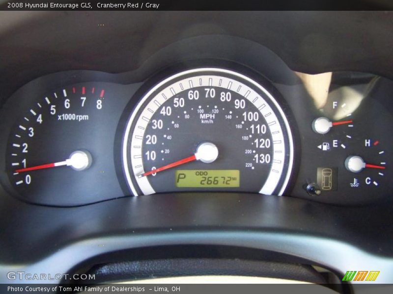 Cranberry Red / Gray 2008 Hyundai Entourage GLS