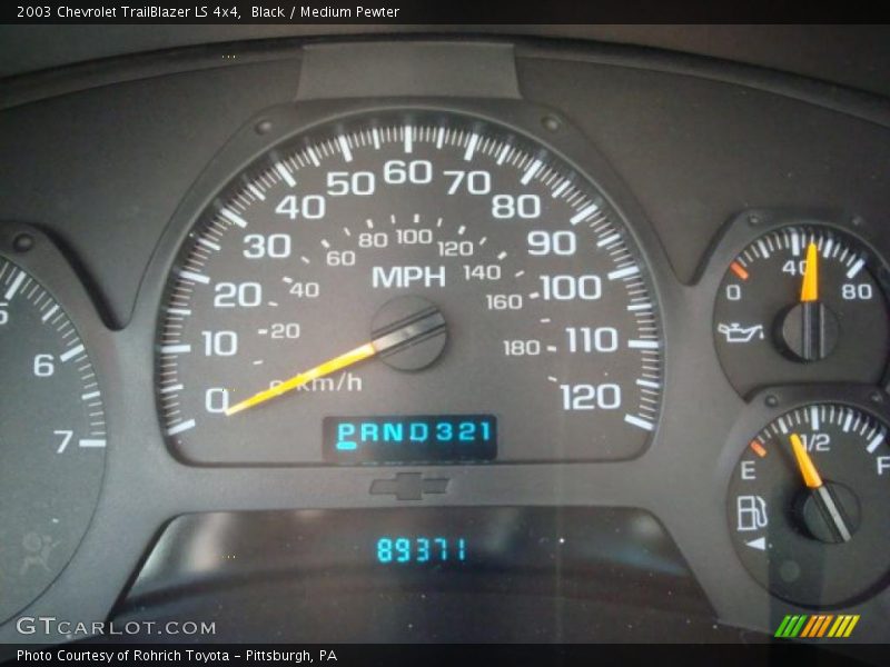 Black / Medium Pewter 2003 Chevrolet TrailBlazer LS 4x4