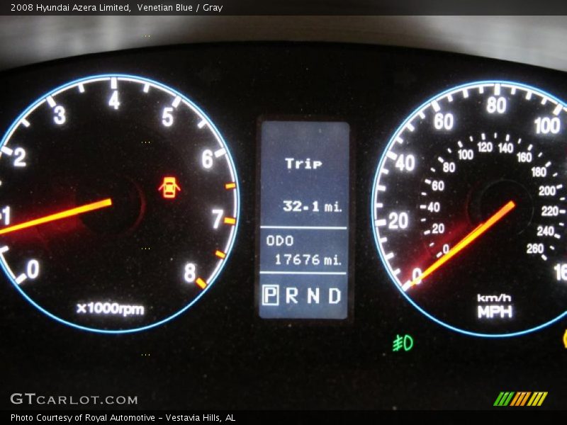 Venetian Blue / Gray 2008 Hyundai Azera Limited