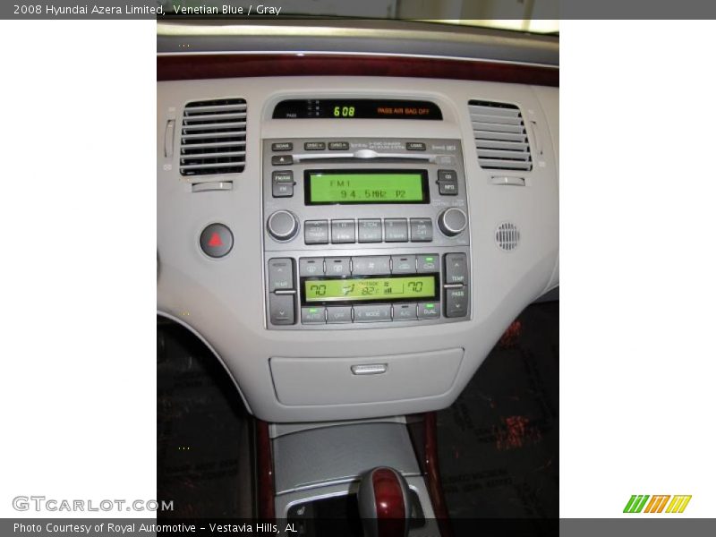 Venetian Blue / Gray 2008 Hyundai Azera Limited