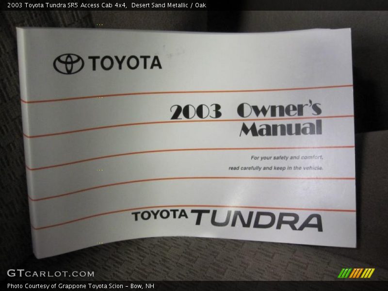 Desert Sand Metallic / Oak 2003 Toyota Tundra SR5 Access Cab 4x4