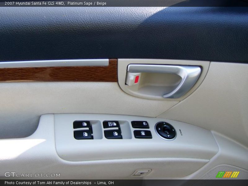 Platinum Sage / Beige 2007 Hyundai Santa Fe GLS 4WD