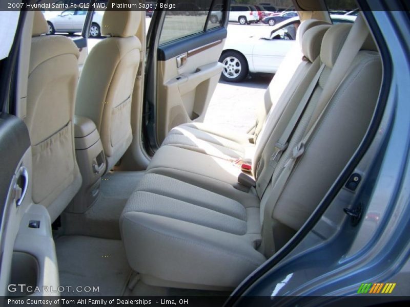 Platinum Sage / Beige 2007 Hyundai Santa Fe GLS 4WD