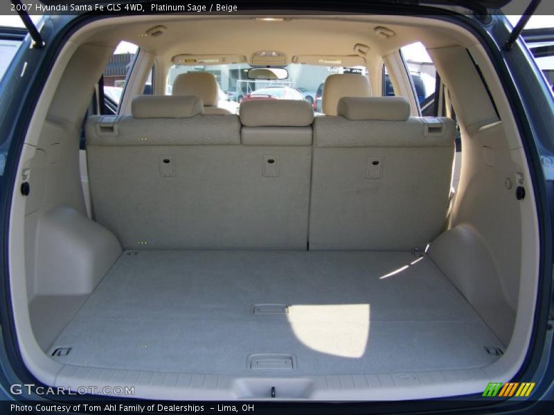 Platinum Sage / Beige 2007 Hyundai Santa Fe GLS 4WD