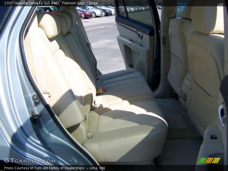 Platinum Sage / Beige 2007 Hyundai Santa Fe GLS 4WD