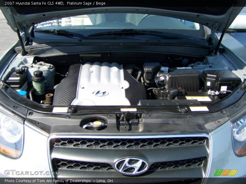 Platinum Sage / Beige 2007 Hyundai Santa Fe GLS 4WD