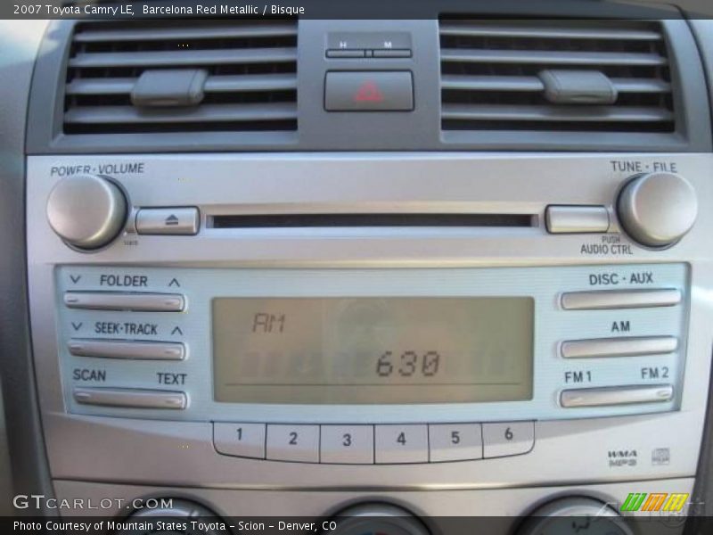 Barcelona Red Metallic / Bisque 2007 Toyota Camry LE