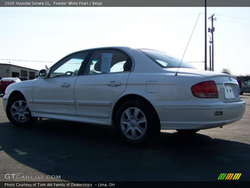 Powder White Pearl / Beige 2005 Hyundai Sonata GL