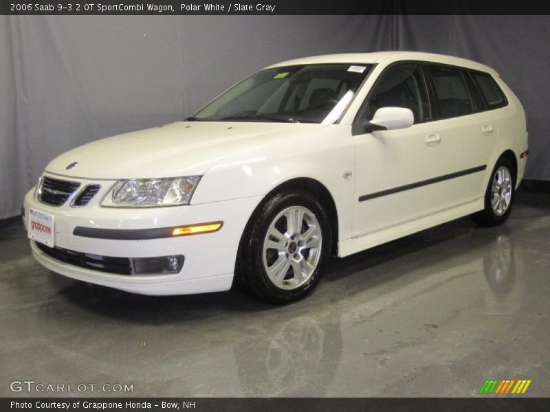 Polar White / Slate Gray 2006 Saab 9-3 2.0T SportCombi Wagon